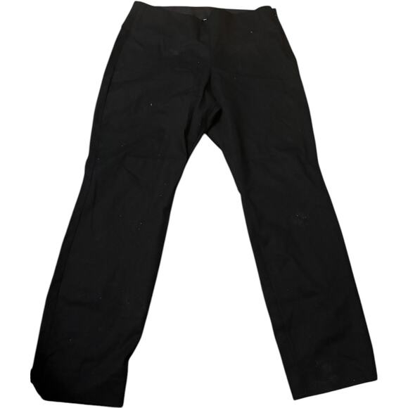 Old Navy High-Rise Pixie Ankle Pants, Black Slim Fit Pull-On, Women's Size 14 - Picture 2 of 5